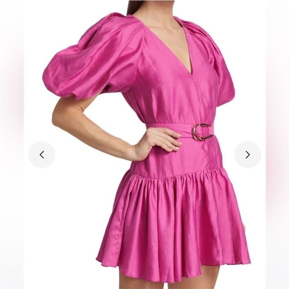 ACLER Wheatland Dress in Flamingo Women’s Size AU8 / US 4 Retail $395 - Picture 1 of 15